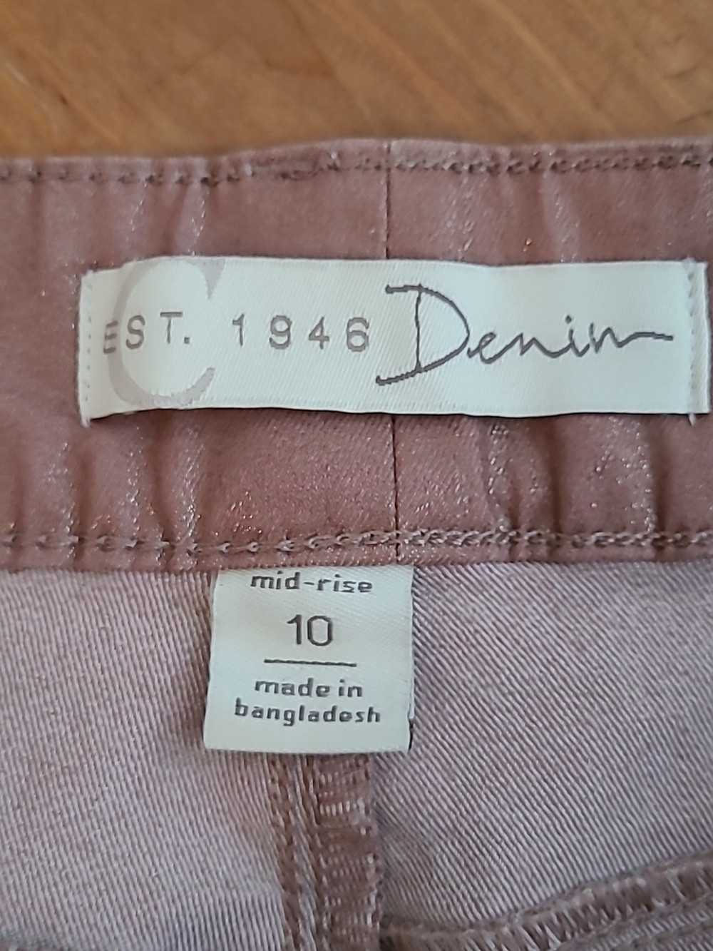 Sparkle/Shimmering Mauve Skinny Jeans LIKE NEW - Picture 5 of 10